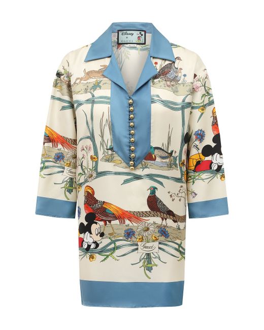 Gucci Шелковая блузка Disney x