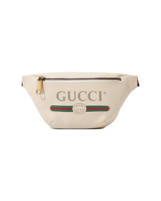Gucci Кожаная поясная сумка Print small