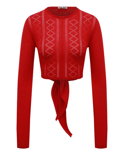 Miu Miu Пуловер из кашемира и шелка