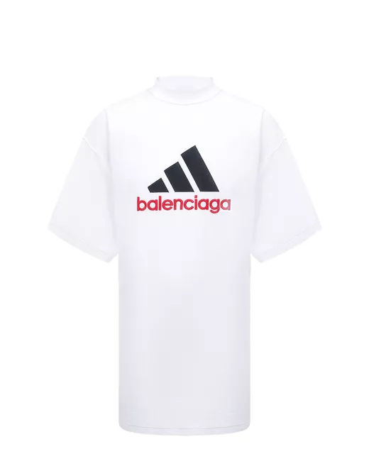 Balenciaga Хлопковая футболка adidas x