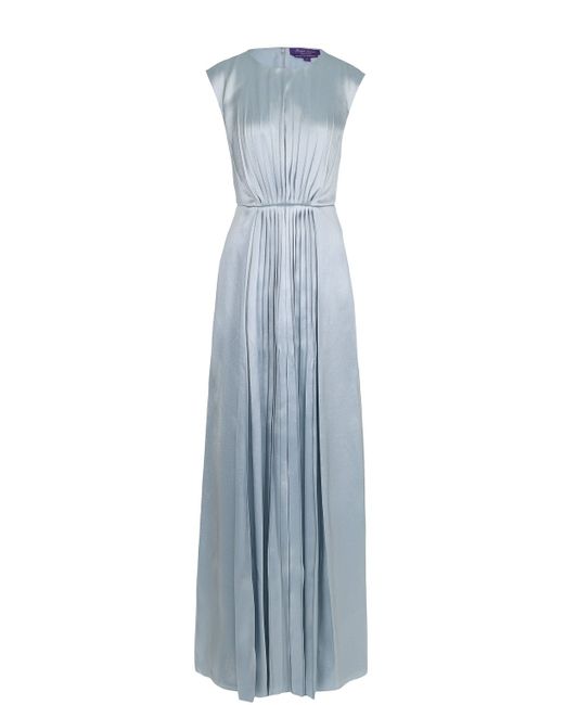 Ralph Lauren Платье-макси с круглым вырезом и драпировкой