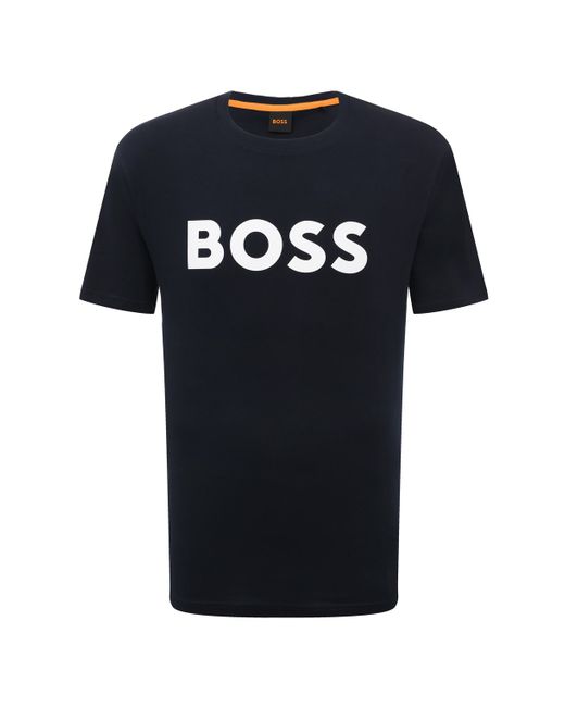 BOSS Orange Хлопковая футболка