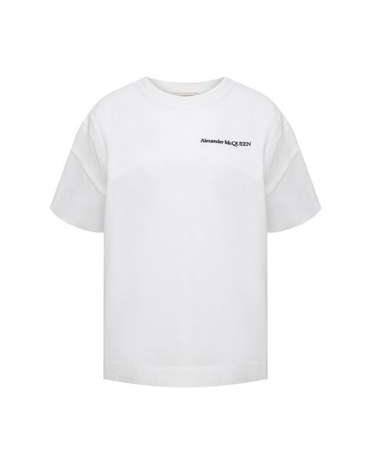 Alexander McQueen Хлопковая футболка