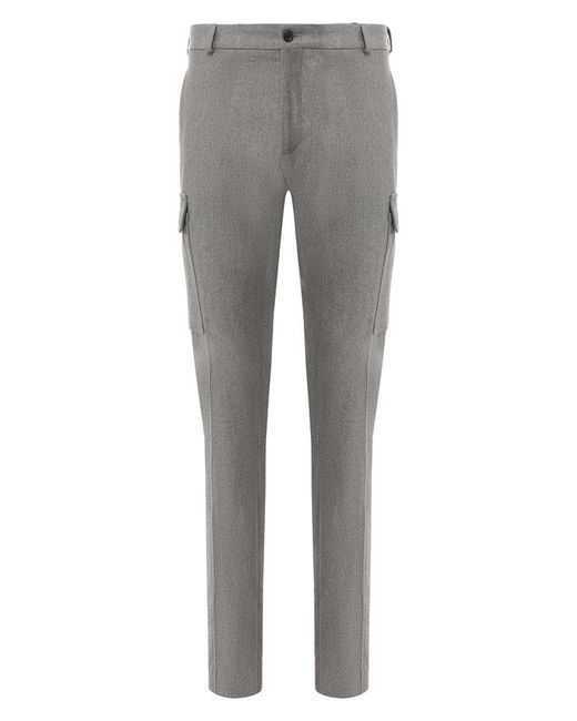 Ralph Lauren Шерстяные брюки-карго прямого кроя