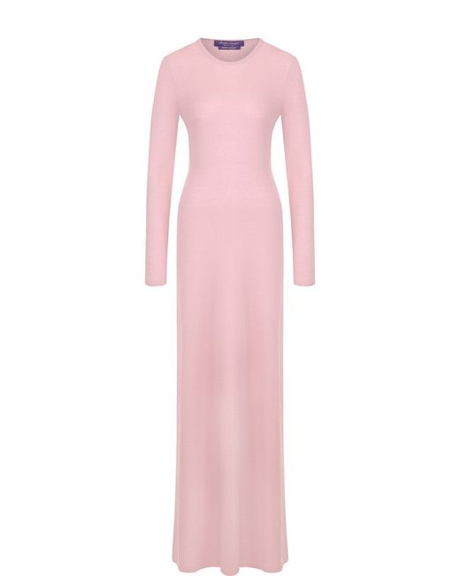 Ralph Lauren Однотонное платье-макси из кашемира