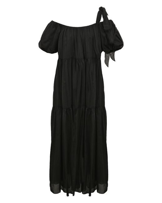 More Noir Платье из хлопка и шелка