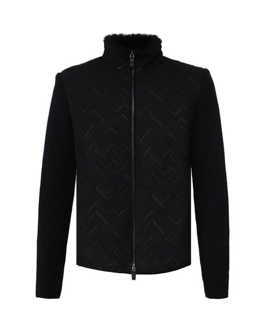 Giorgio Armani Комбинированная куртка с меховой подкладкой