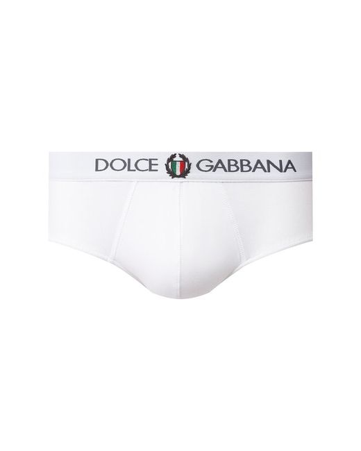 Dolce & Gabbana Хлопковые хипсы с широкой резинкой
