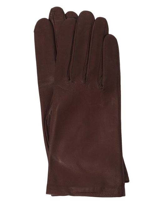 Agnelle Кожаные перчатки с подкладкой из шелка