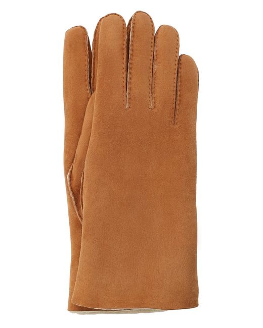 Agnelle Замшевые перчатки с подкладкой из меха