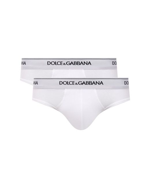 Dolce & Gabbana Комплект из двух хлопковых брифов