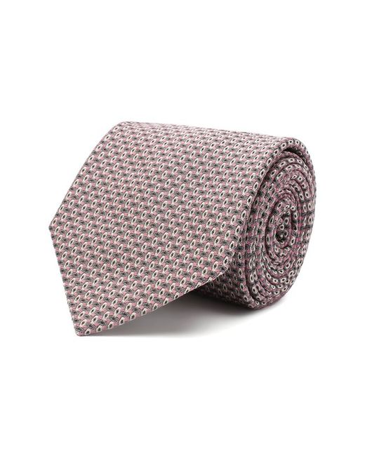 Brioni Шелковый галстук с узором