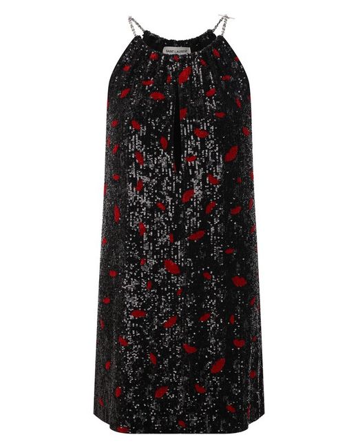 Saint Laurent Платье с пайетками