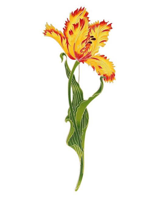 Русские Самоцветы Брошь Дворцовый тюльпан