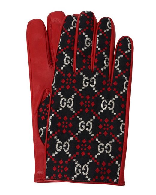 Gucci Комбинированные перчатки