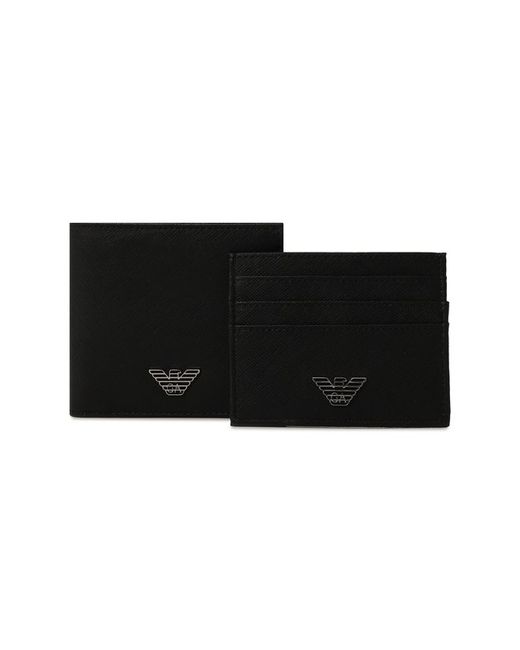 Emporio Armani Комплект из футляра для кредитных карт и портмоне