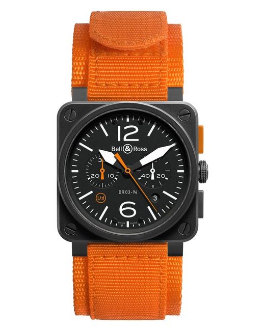 Bell&Ross Часы Carbon Orange