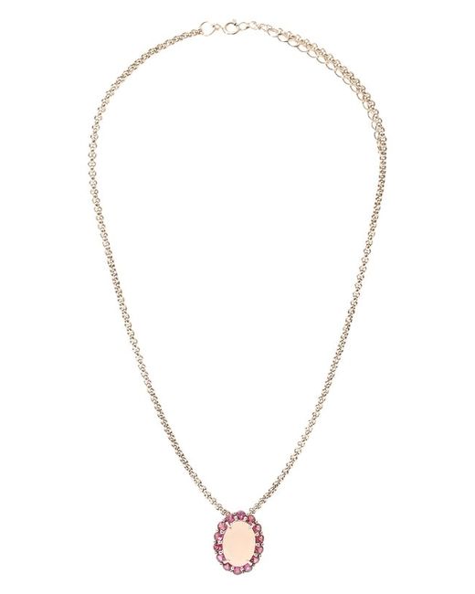 Secrets jewelry Кулон на цепочке с розовым кварцем