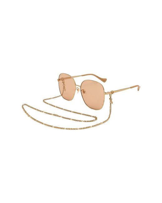 Gucci Солнцезащитные очки и цепочка