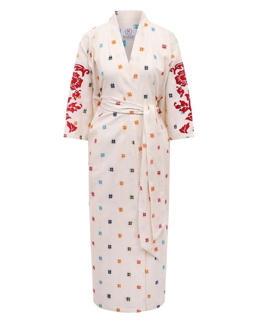 Kleed Loungewear Хлопковое платье-кимоно