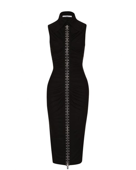 Givenchy Платье-футляр с контрастной молнией