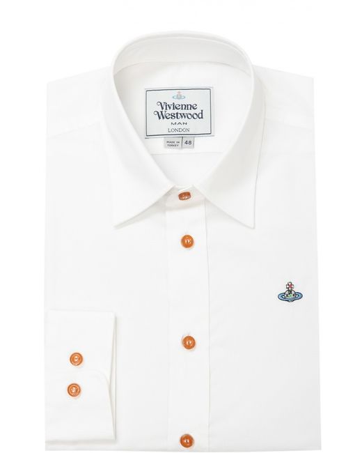 Vivienne Westwood Хлопковая сорочка с воротником кент
