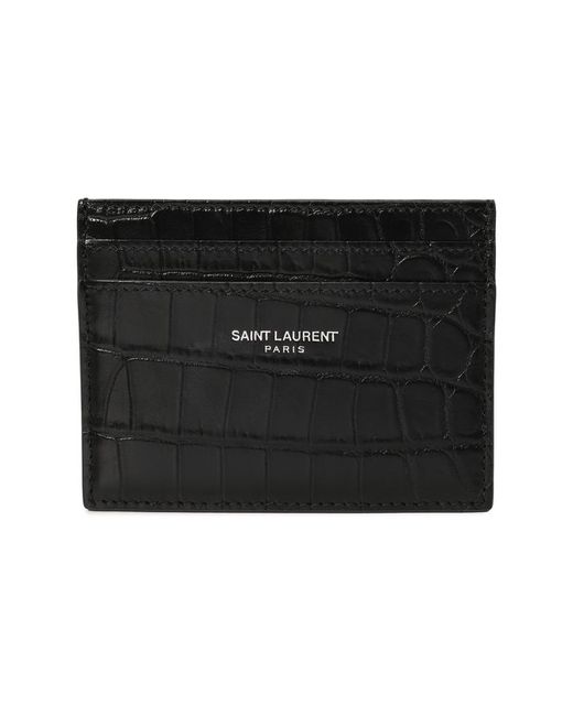Saint Laurent Кожаный футляр для кредитных карт
