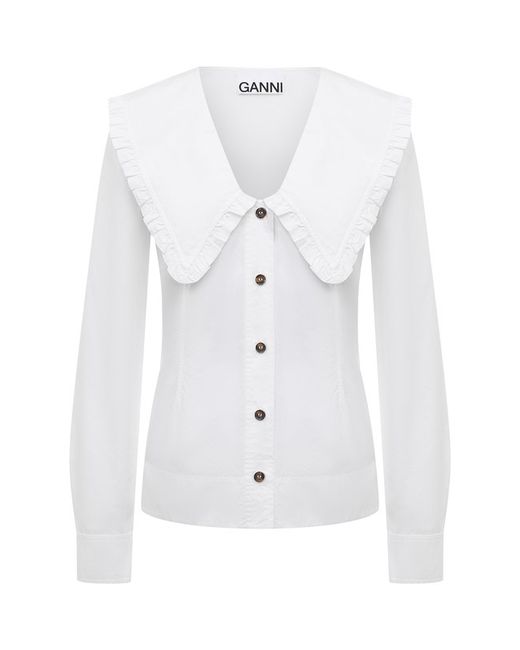 Ganni Хлопковая блузка