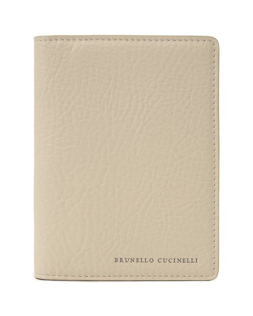 Brunello Cucinelli Кожаная обложка для паспорта
