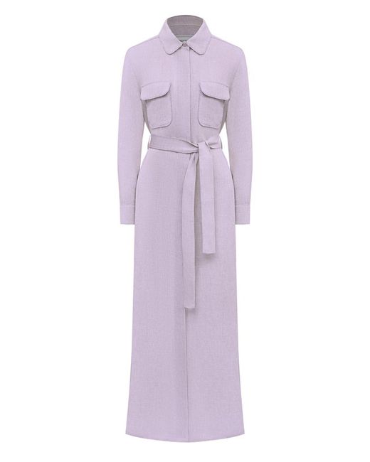 Forte Dei Marmi Couture Льняное платье с отделкой стразами