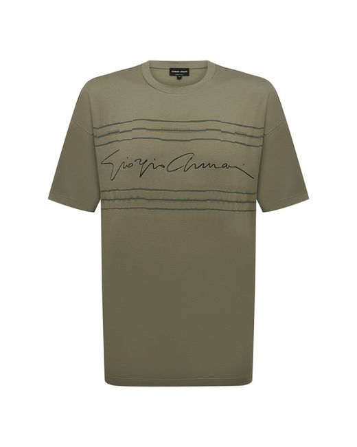 Giorgio Armani Хлопковая футболка