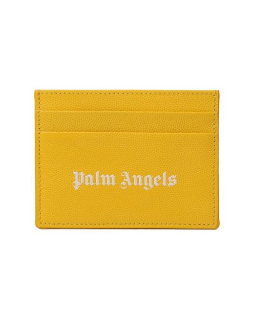 Palm Angels Кожаный футляр для кредитных карт