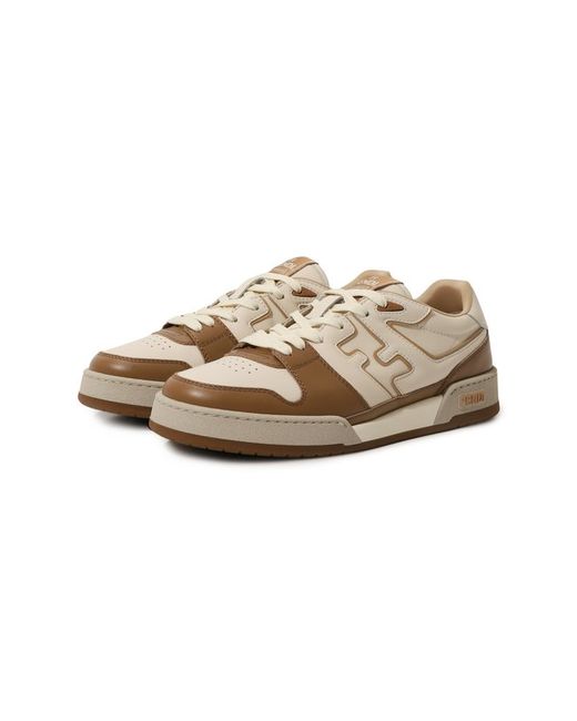 Fendi Кожаные кеды Match