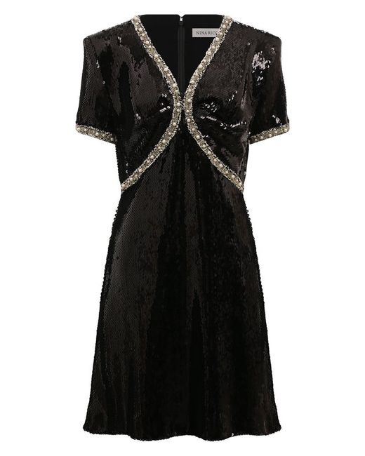 Nina Ricci Платье с отделкой пайетками