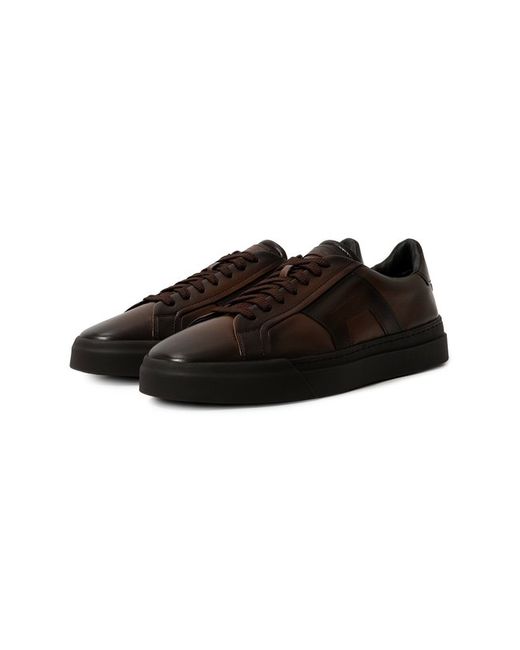 Santoni Кожаные кеды