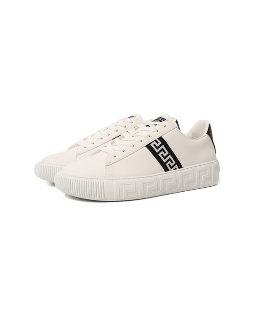 Versace Кожаные кеды Greca