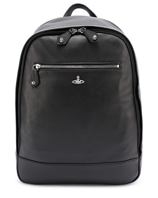 Vivienne Westwood Кожаный рюкзак с внешним карманом на молнии