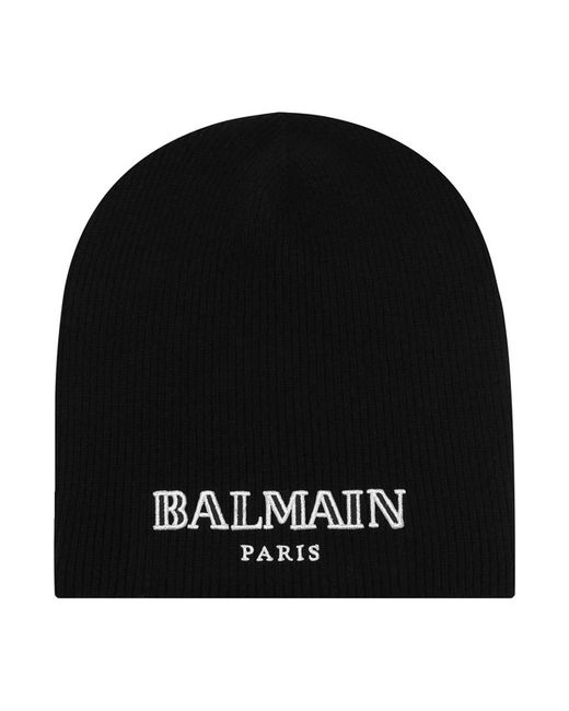 Balmain Кашемировая шапка с логотипом бренда
