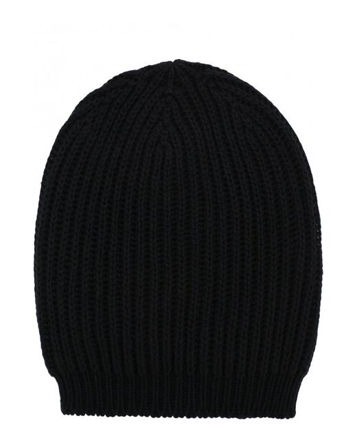 Rick Owens Шелковая шапка фактурной вязки