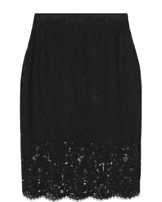Diane Von Furstenberg Кружевная юбка-карандаш с завышенной талией