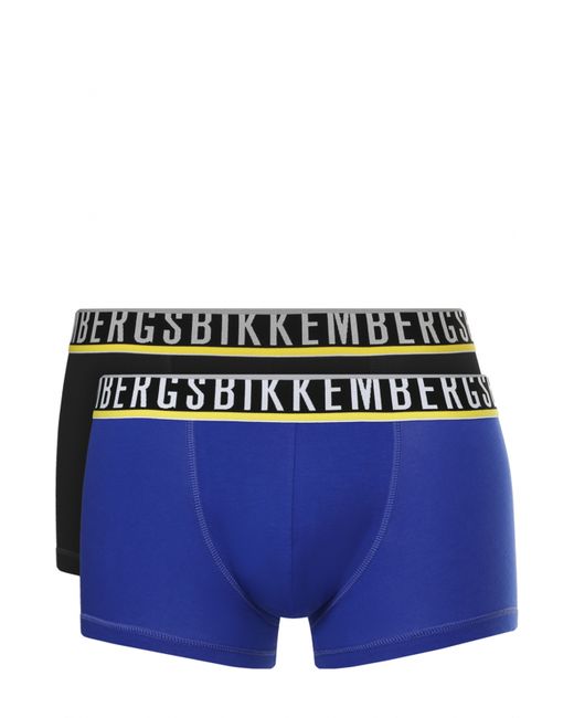 Bikkembergs Комплект из двух разноцветных боксеров из эластичного хлопка Dirk