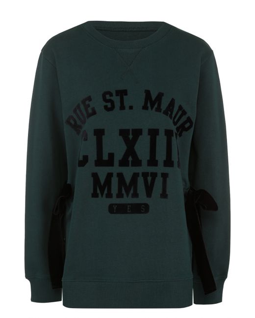MM6 by Maison Margiela Пуловер свободного кроя с бархатными бантами
