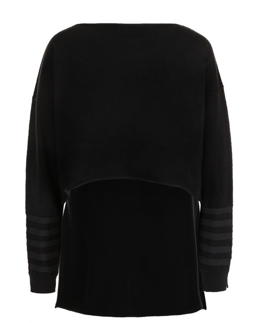 Sonia Rykiel Кашемировый пуловер с удлиненный спинкой