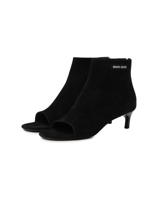 Miu Miu Замшевые ботильоны