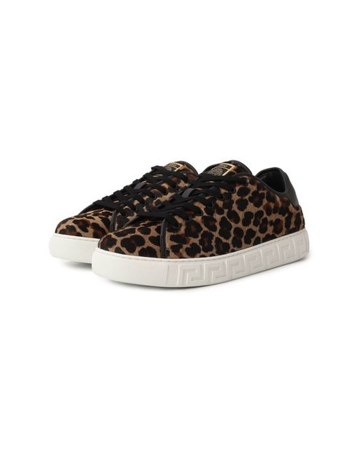 Versace Кожаные кеды Greca