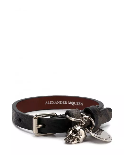 Alexander McQueen Кожаный браслет с подвесками