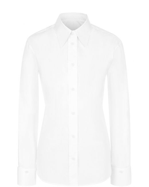 MM6 by Maison Margiela Хлопковая блуза прямого кроя
