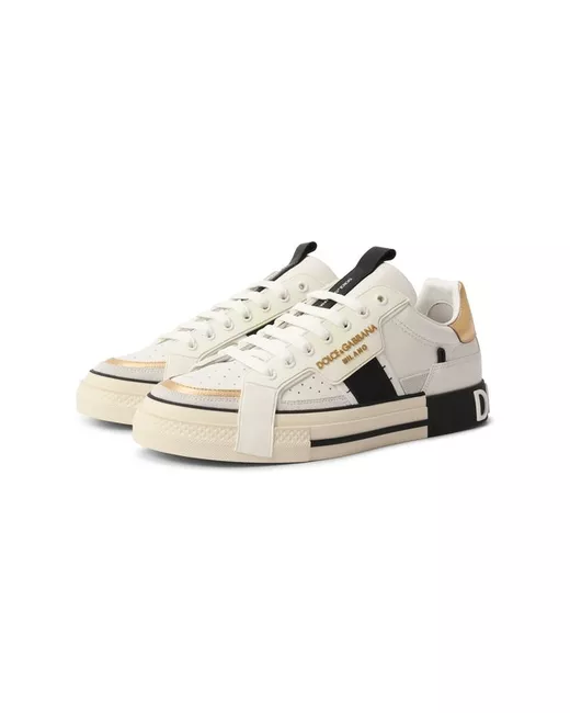 Dolce & Gabbana Кожаные кеды Custom 2.Zero