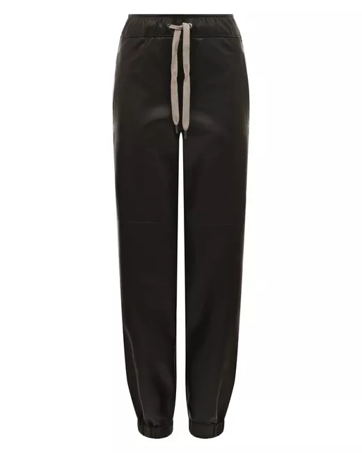 Brunello Cucinelli Кожаные джоггеры