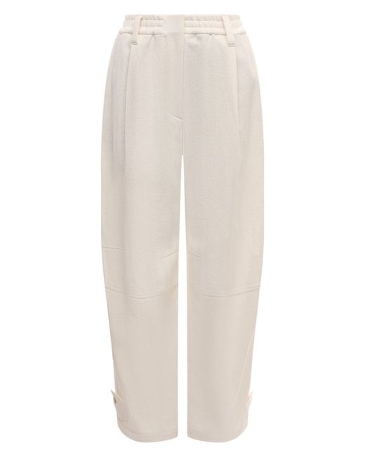 Brunello Cucinelli Брюки из хлопка и льна